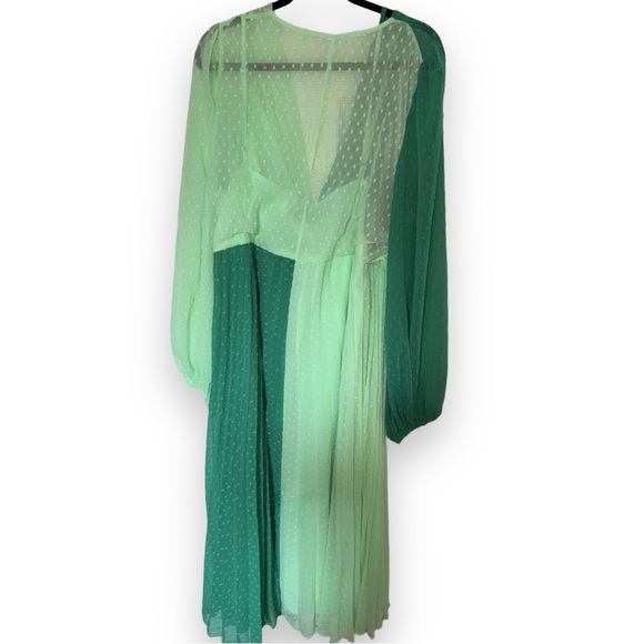 ASOS Mint and Teal Long Sleeve Dress - Picture 3 of 6